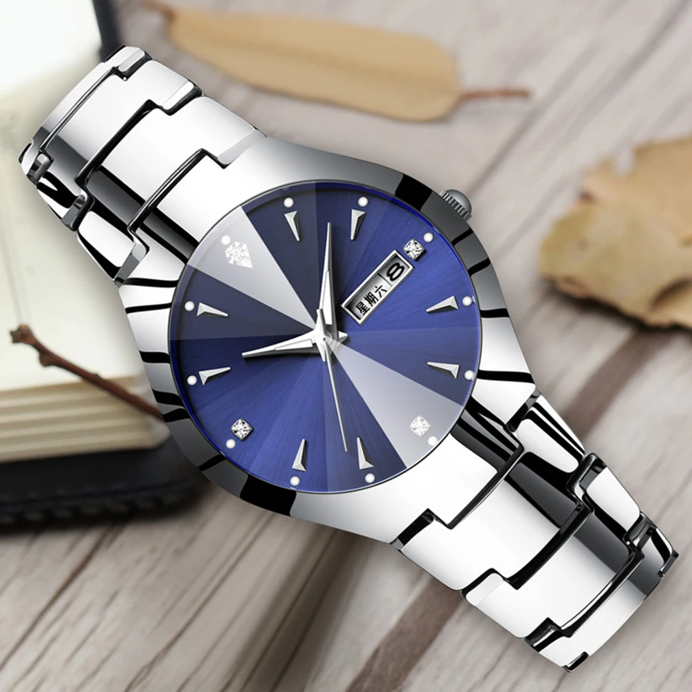 

Men Women Waterproof Stainless Band Analog Display Quartz Watch Gift Ladies Quartz Wrist Watch Drop Shopping Reloj Mujer