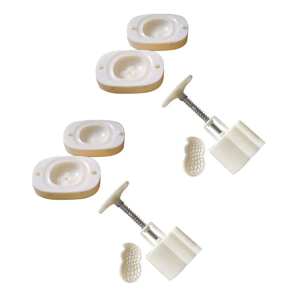 

2 Sets Hand Press Type Moon Cake Molds Persimmon Molds Kitchen Baking Molds