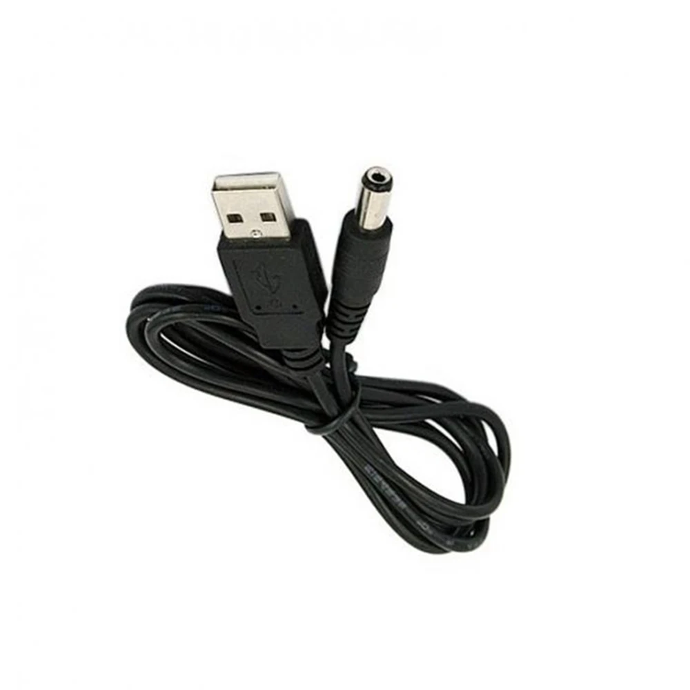 2020 1 шт. м USB-порт к 5 5x2 мм В DC Цилиндрический разъем кабеля питания черный