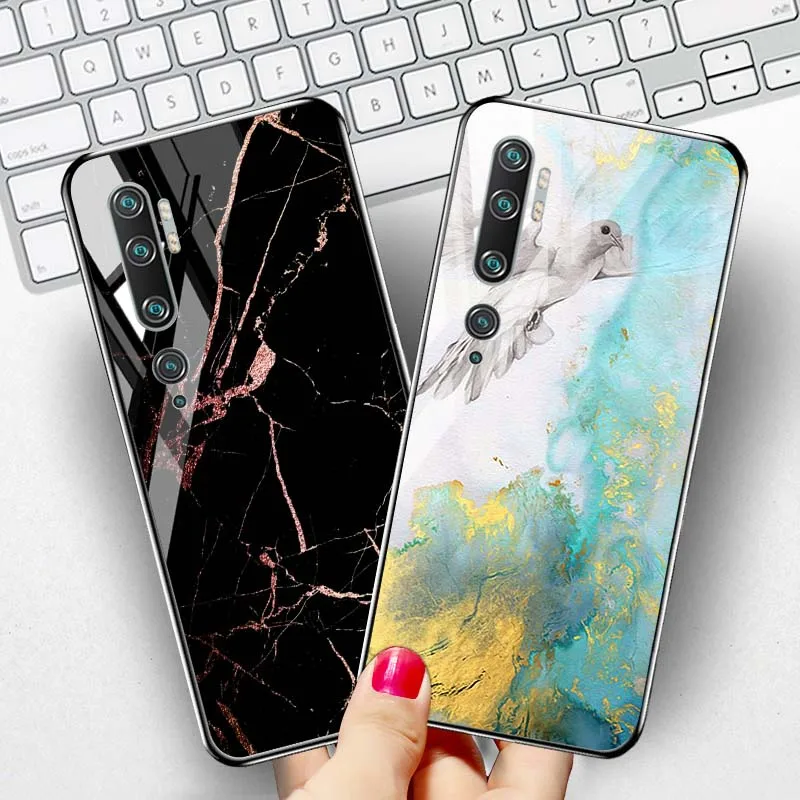 Мраморный чехол из закаленного стекла для Xiaomi Mi 9T чехлы роскошный бампер Xiomi A3 9 lite