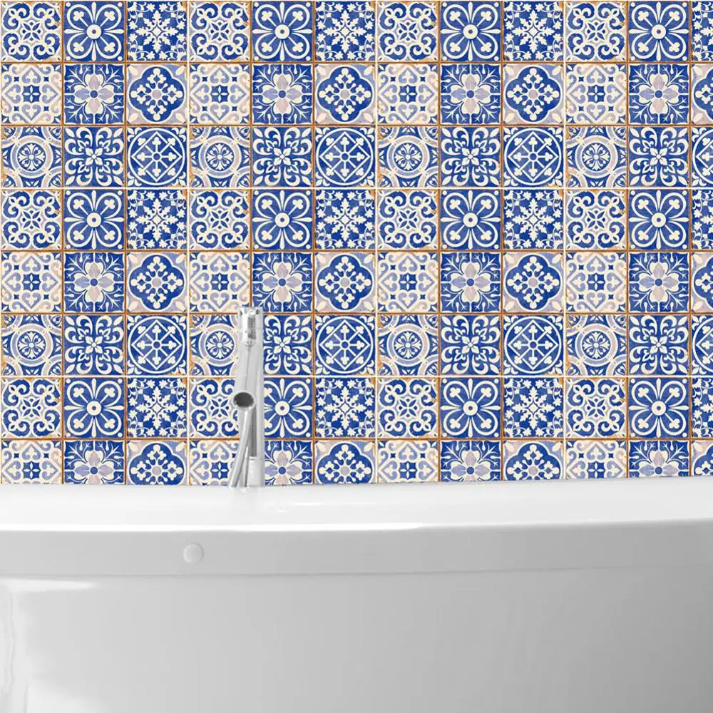 24 шт. Современные Простые водонепроницаемые плитки мозаичная Настенная Наклейка