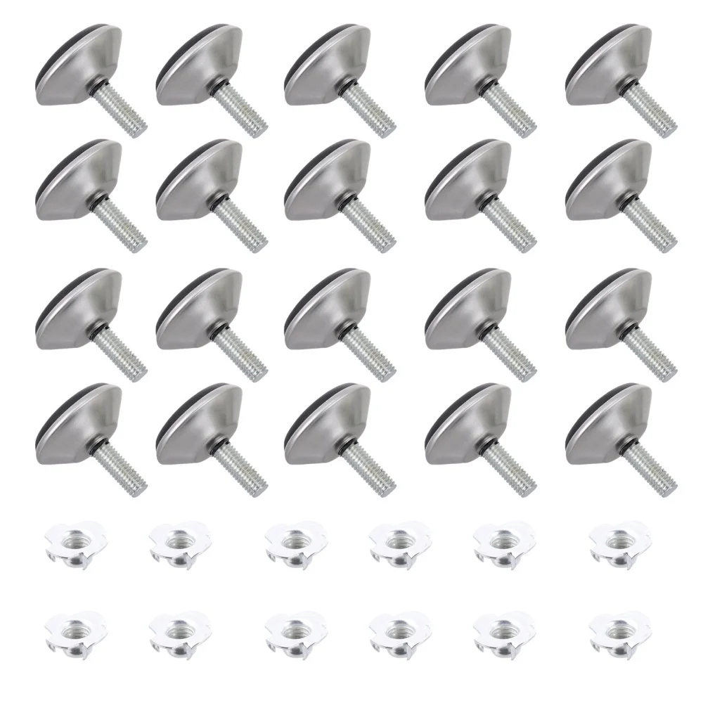 

20 Sets Adjustable Leveling Legs Furniture Levelers Table Levelers with Nuts