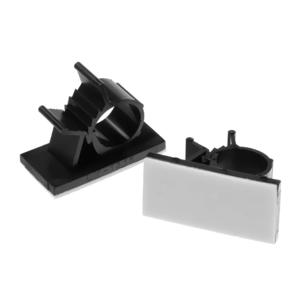 10 шт. прочный зажим для кабеля самоклеящийся держатель проводов органайзер