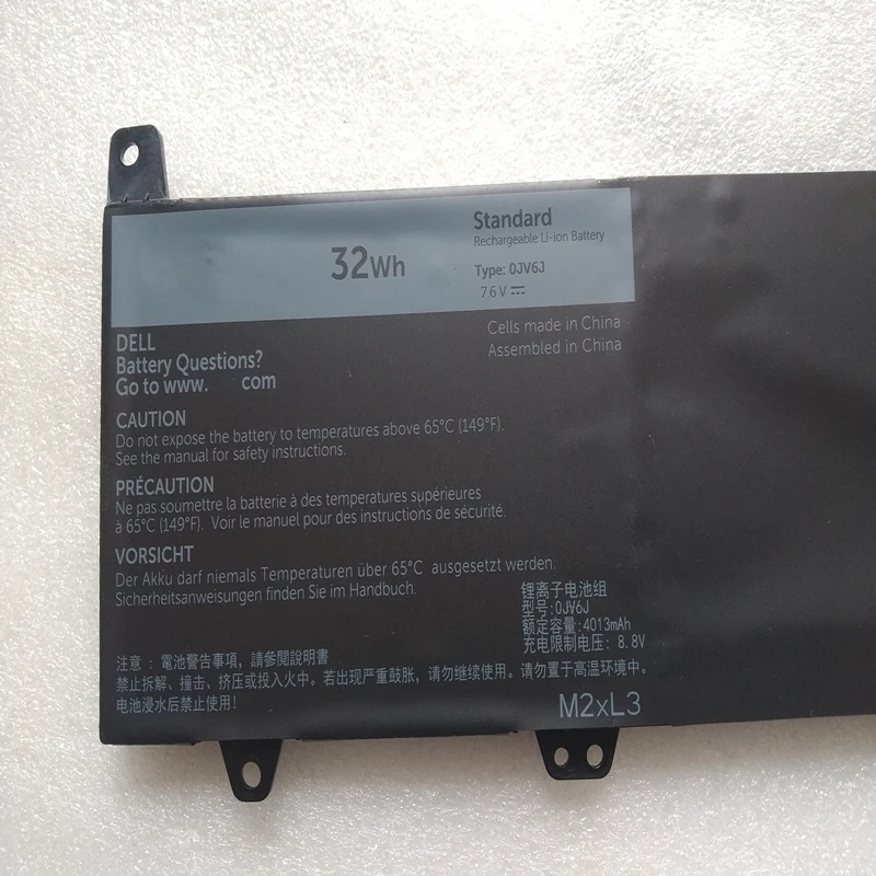 Новый аккумулятор 0JV6J OJV6J для Dell Inspiron 11 3000 3153 3162 3148 3164 8NWF3 PGYK5 0HH6K9 Оригинальный