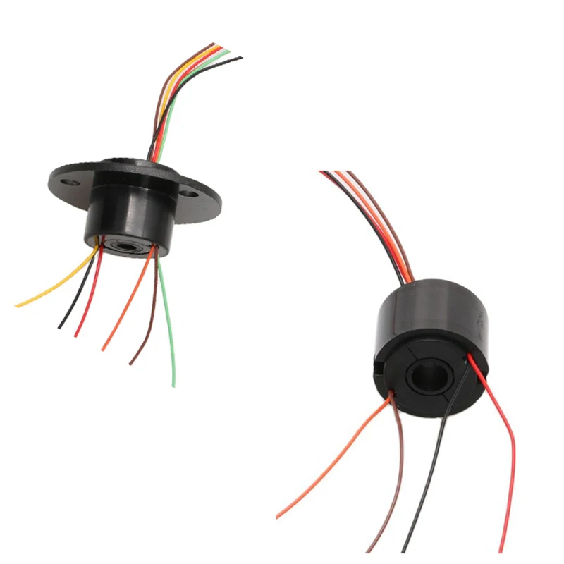 Hollow Slip Ring With 5/7mm Hole Diameter 2/4/6/12 Wires 2A 22mm Through Bore Roating Rings | Игрушки и хобби