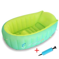 2021 new baby inflatable bathtub portable infant toddler bathing tub nonslip travel bathtub kids shower basin for toddlers