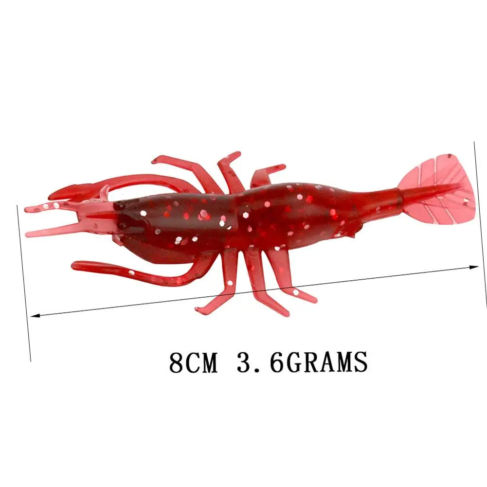 1 шт. приманка для рыбалки в виде креветки 8 см | Спорт и развлечения