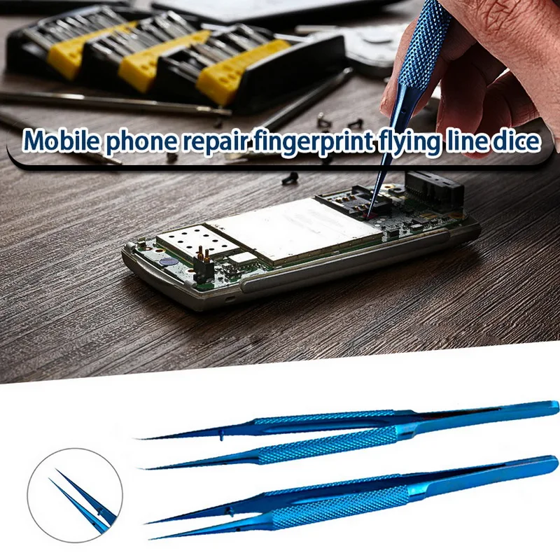 Пинцет из титанового сплава Профессиональный ремонт отпечатков пальцев Fly Line