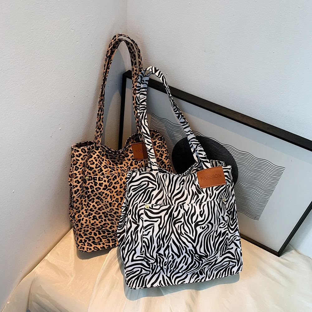 

Fashion Zebra Animal Pattern Print Shopping Bag Handbag Women Casual Large Capacity Shoulder Bags Bolsas Femininas Baratas