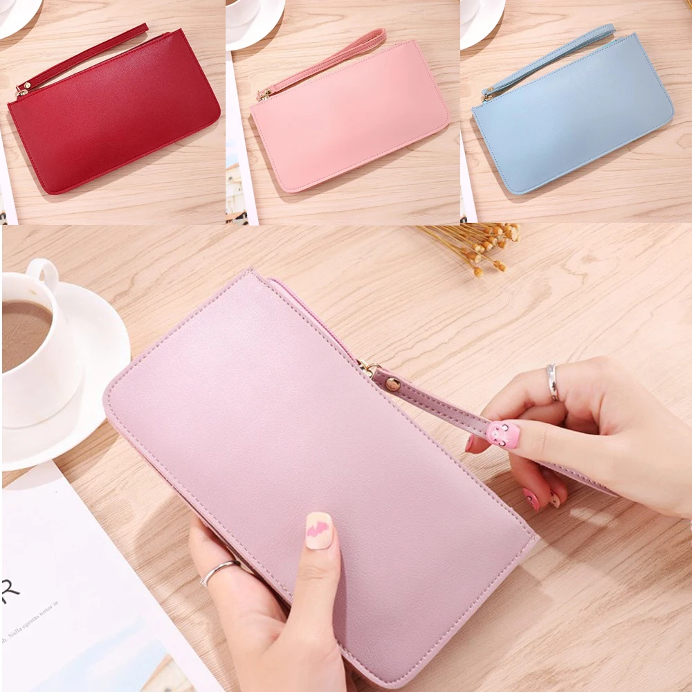 Кошелек женский длинный с отделением для карт и телефона вечерняя сумочка