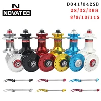 novatec hub d041 d042sb mtb bicycle disc card brake sealed bearing colour hubs 24 28 32 36holes 891011speed