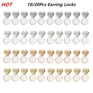 10/20Pcs Heart Love Magic Earring Lifters Earring Lifts Backs Adjustable Hypoallergenic Earring Nuts in USA (United States)