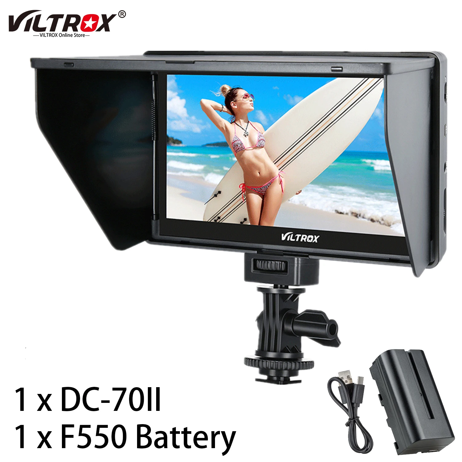Viltrox DC 70II 7 дюймов 4K HD ЖК дисплей HDMI AV IPS Экран Камера полевой монитор Дисплей видео