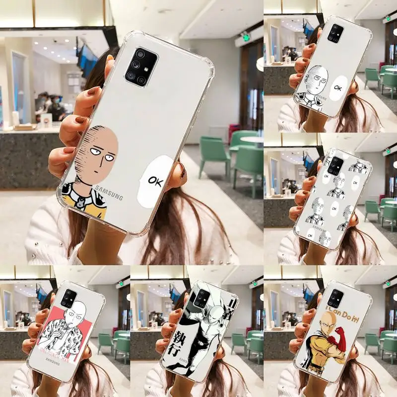 

Anime One Punch Man Phone Case Transparent For Samsung S 10 9 20 11 7 8 21 6 P Edge PLUS ULTRA 4G 5G