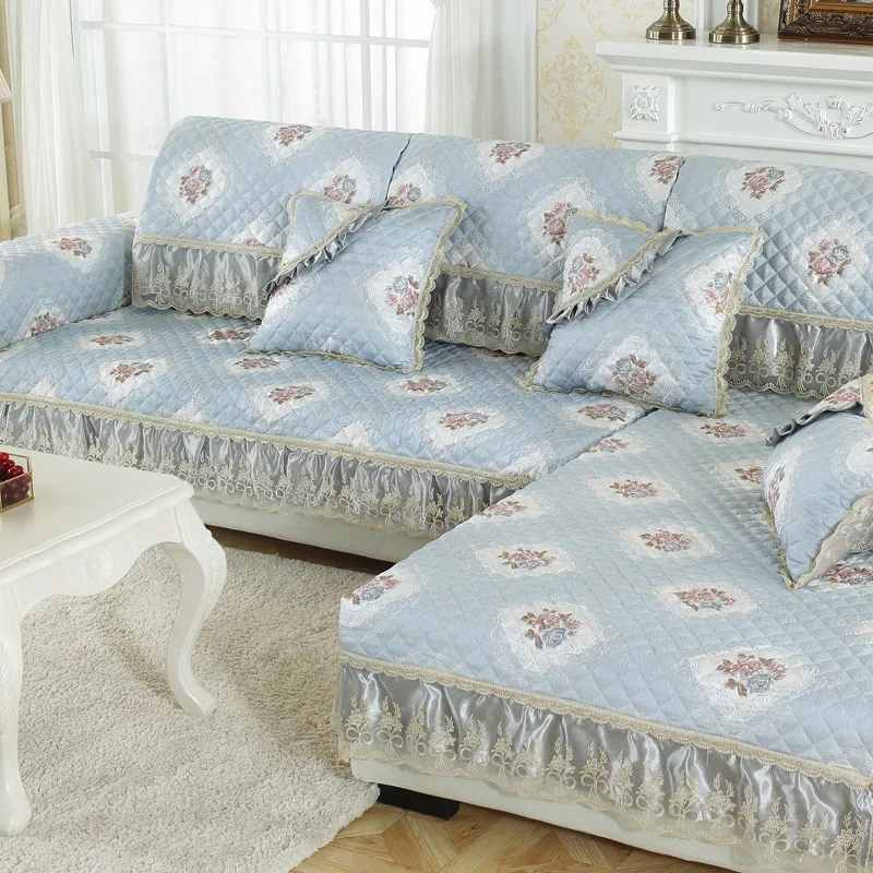 Современная Европейская льняная крашенная в секционные диванные покрывала