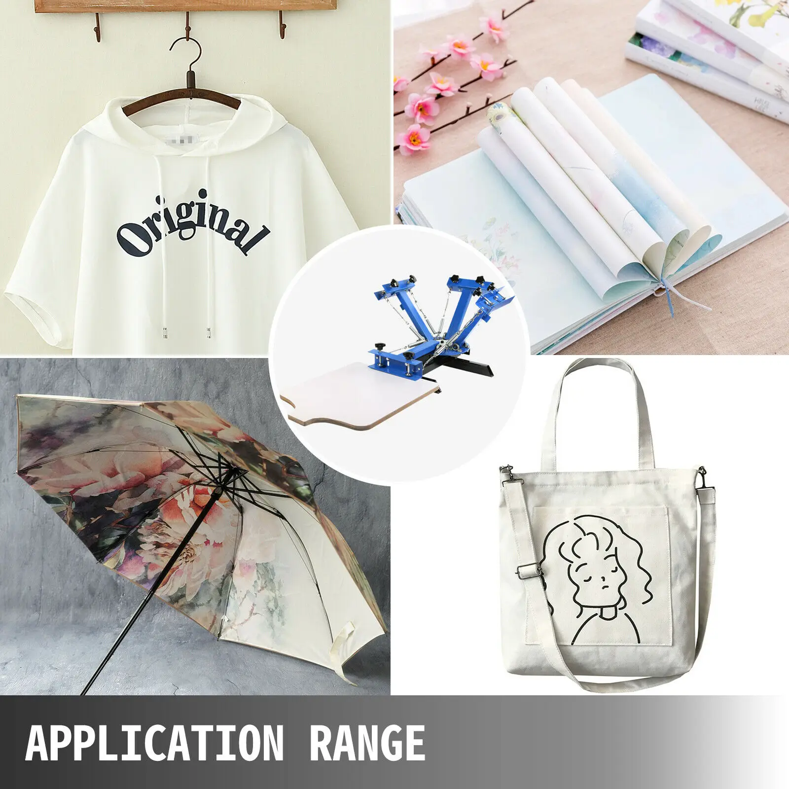 Экран печатная машина 4 цвета шелк 1 станция Регулируемый устройств Пресс