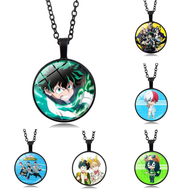 

Anime My Hero Academia Cosplay Necklace Pendant Midoriya Izuku Todoroki Figure Cartoon Jewelry Collection Halloween Cos Prop