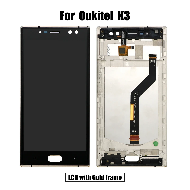 BingYeNing 5," для Oukitel K3, ЖК-дисплей и сенсорный экран, дигитайзер с рамкой, экран, аксессуары для телефонов, инструменты для замены в сборе