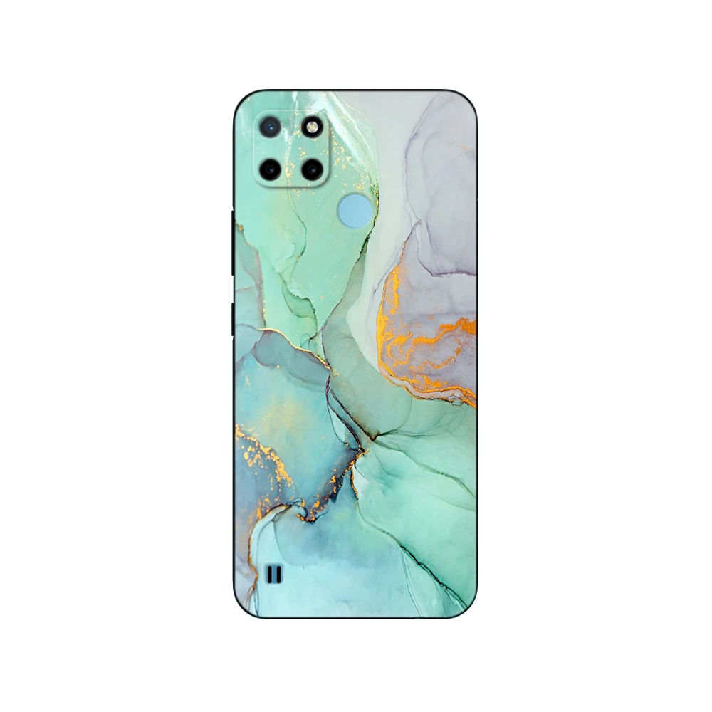 for realme c21y c25y case 6 5 inch back phone cover for oppo realme c21y c25y 4g rmx3261 silicon soft bag bumper black tpu case free global shipping