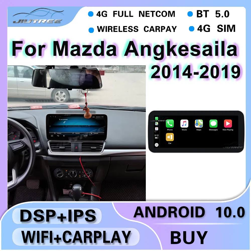 

128G Android Car Radio For Mazda 3 Angkesaila 2014-2019 Car Radio Stereo Dual System Multimedia Player Navigation Head Unit