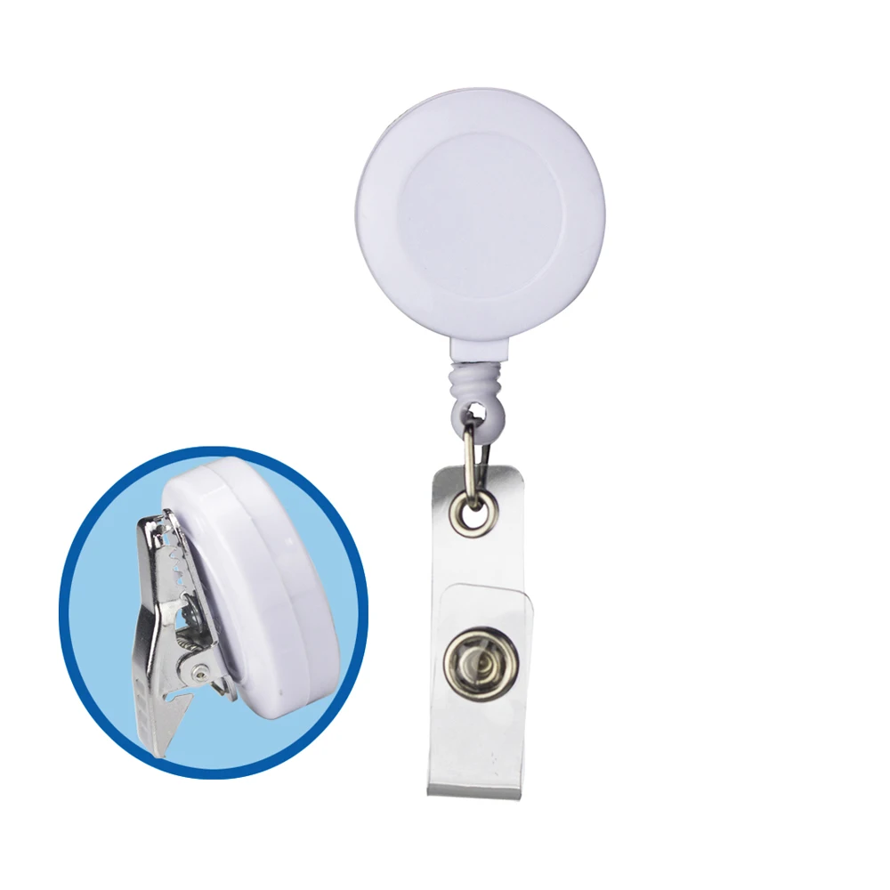 Выдвижной держатель для бейджа, зажим типа «крокодил», для удостоверения личности, бирки, карты, зажим для ролик для катушек, для медсестер, врачей