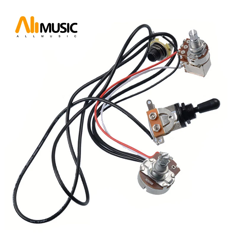 Переключатель для гитары предварительно смонтированный монтажный жгут томов и