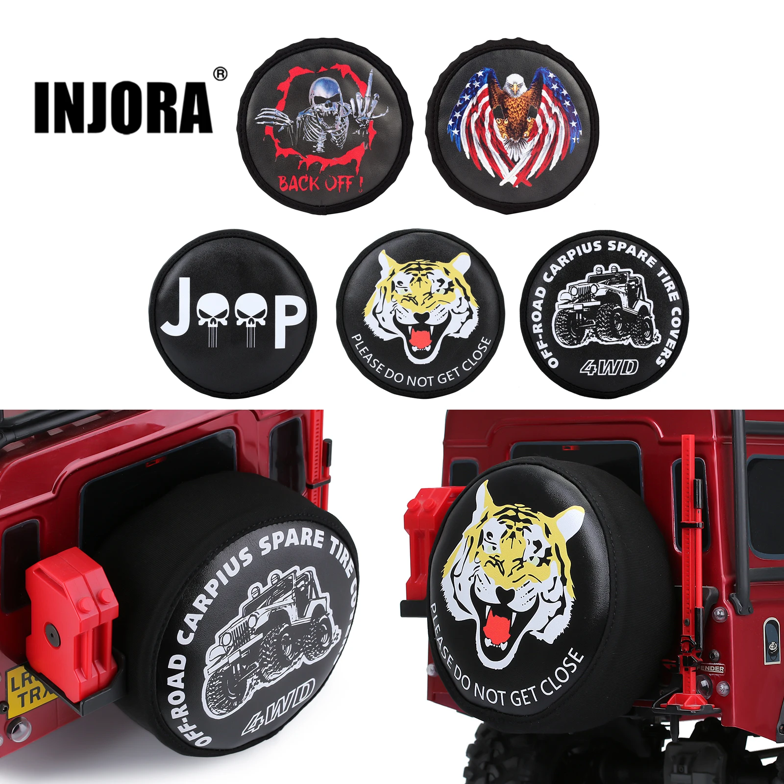 1 шт. INJORA TRX4 кожаные запасные покрышки для 1/10 RC Crawler Traxxas TRX 4 AXIAL SCX10|Детали и