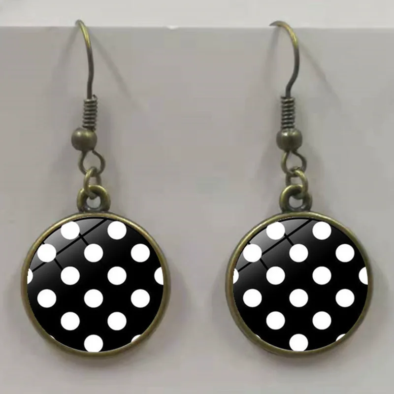 Серьги круглые выпуклые гипоаллергенные в горошек 8 цветов|Серьги-гвоздики| |