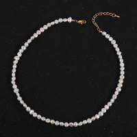 beaded choker natural freshwater pearl necklace for women gold chain necklaces pendant collar chokers chains women jewelry 2020