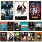 Винтажный голливудский плакат со сценами из фильмов, металлический настенный арт-знак, паб, бар, Декор для дома, гостиной, ретро картина, табличка, жестяная пластина YL178