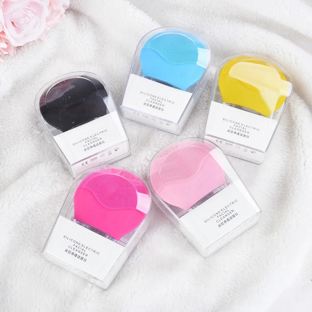 Мини USB электрическая Очищающая щетка для лица foreoing силиконовый Ультразвуковой