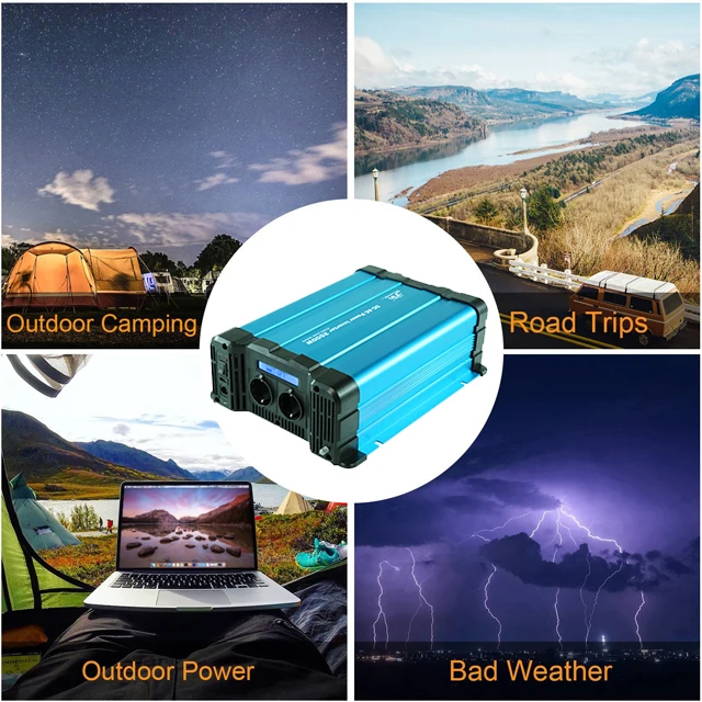 

12V 24V 48V DC to AC 110V 220V 2000 watt Power Inverter