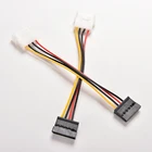 2 шт.лот 4 Pin IDE Molex на 15 Pin Serial ATA SATA HDD кабели адаптера питания для жесткого диска
