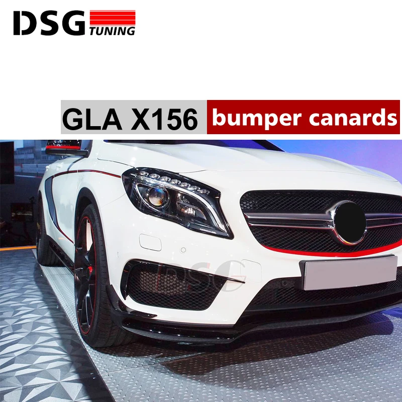 X156 передний бампер Canards разделитель АБС для Bnez GLA Class с Sport Edition 2015 настоящее