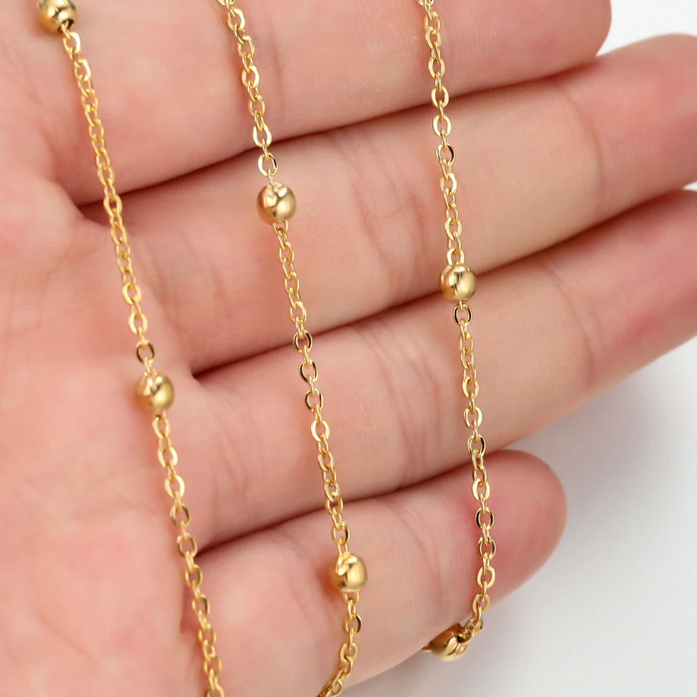 Semitree 2 метра бусины из нержавеющей стали цепочки колье компоненты сделай сам