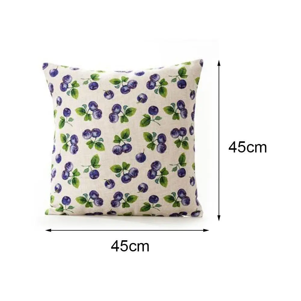 

European Pastoral Style Pillowcase Peach Skin Sofa Decoration 45*45cm Home Pillowcase Cushion H9E3