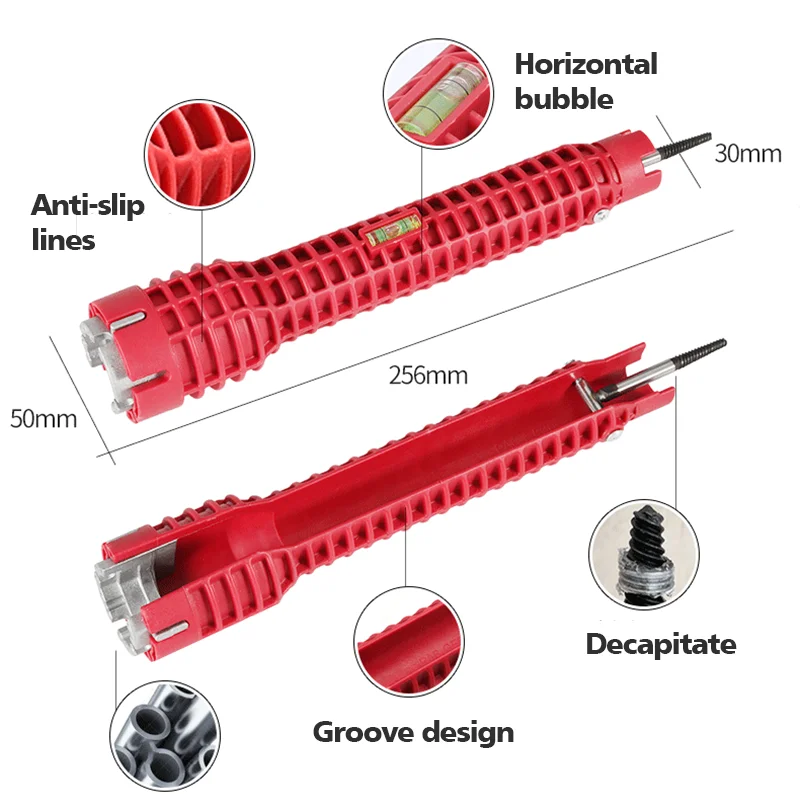 8 в 1 кран и раковина установщик Многофункциональный гаечный ключ инструмент для