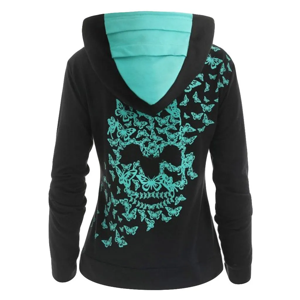 Женская толстовка Moletom Feminino Inverno kpop bangtan мода Butterfl с принтом черепа Толстовка Топы