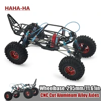 110 rc rock crawler tube frame chassis with cnc aluminum axle rcrun adjustable oil shocks 48p gearbox