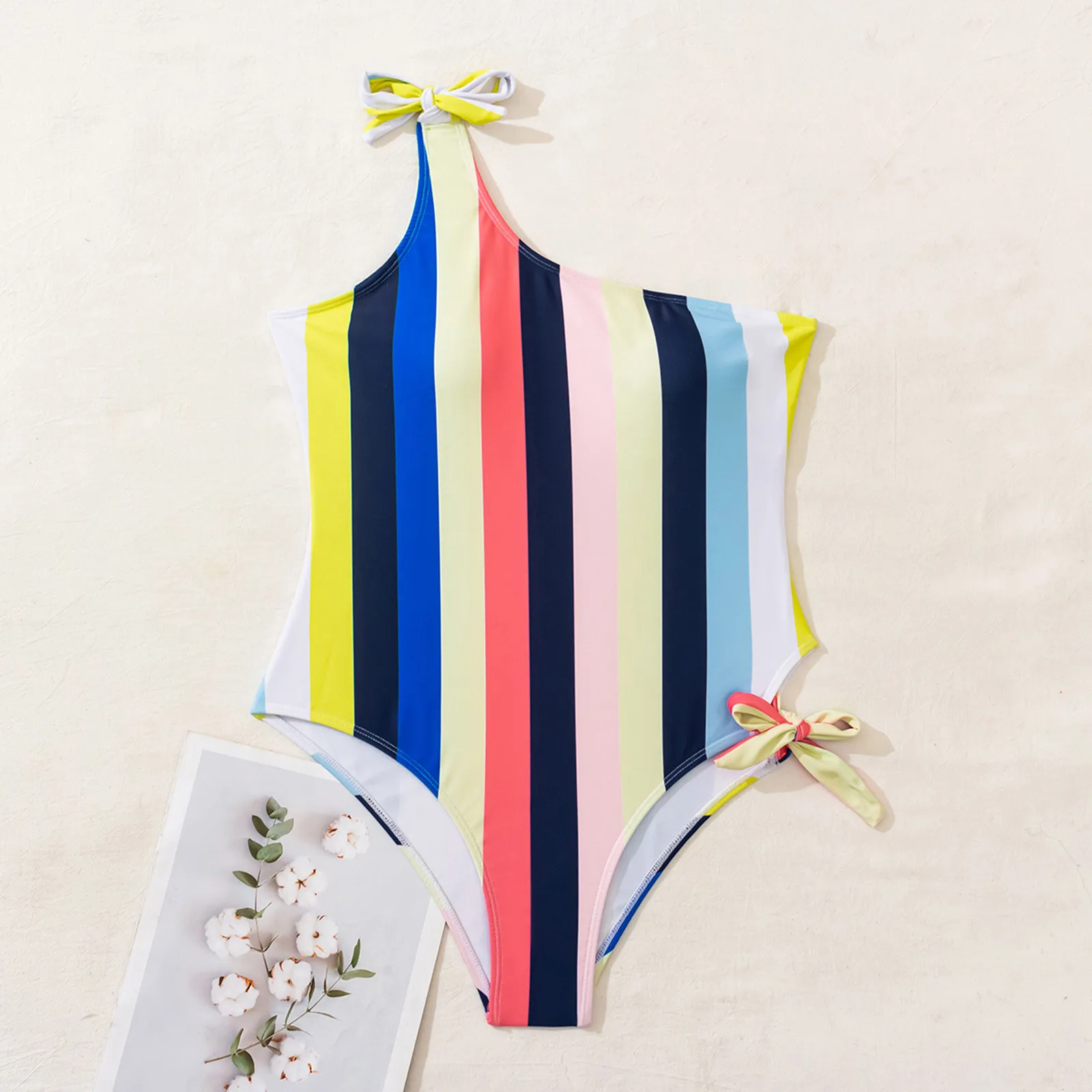 

Women Fashion Striped Split Swimsuit Beach Bikini Suit Swimsuit Beachwear Sport Bodysuit Beach Bathing Suit Swim