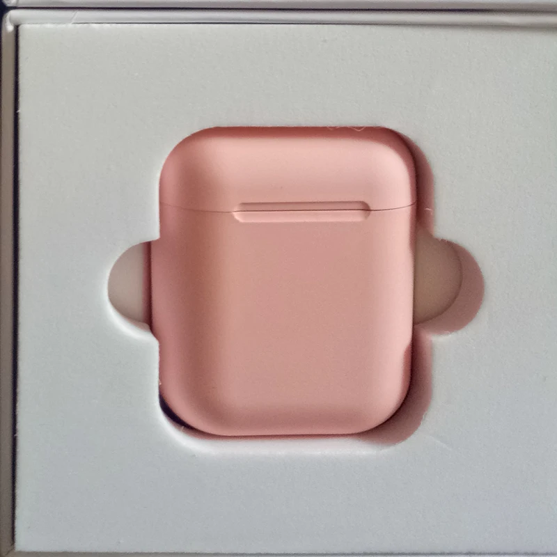 UVinpods12 pink I12 tws Bluetooth 5,0 Гарнитура 3D стерео супер бас мини наушники беспроводные наушники с сенсорным датчиком для всех смартфонов - Цвет: UVinpods12 pink