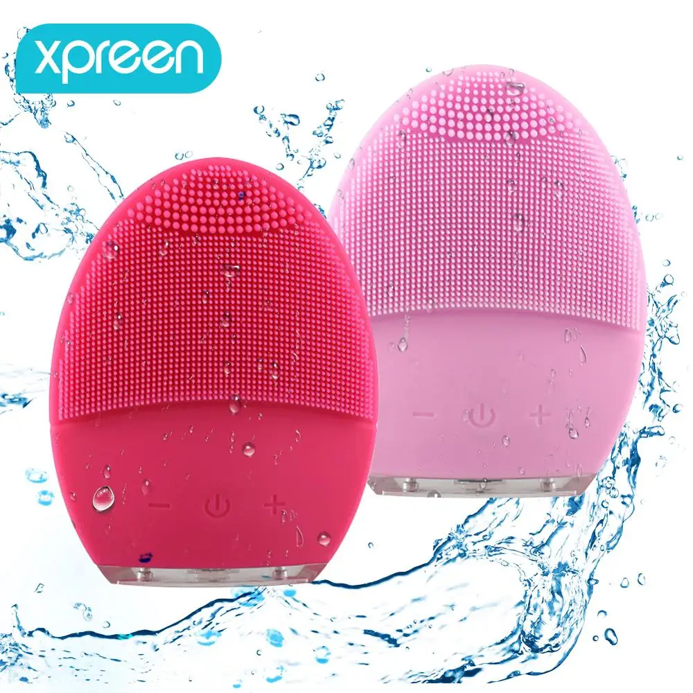 Электрическая звуковая щетка для очищения лица Водонепроницаемый Электрический