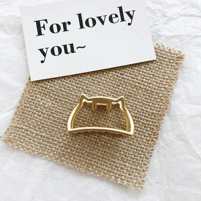 Золотые геометрические заколки для волос в стиле ретро металлическая заколка с