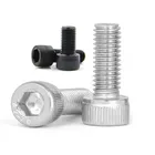 5-100 шт. DIN912 M1.6 M2 M2.5 M3 M4 M5 M6 M8 304 A2 Черная Нержавеющая Сталь класс 12,9 шестигранный винт с шестигранной головкой