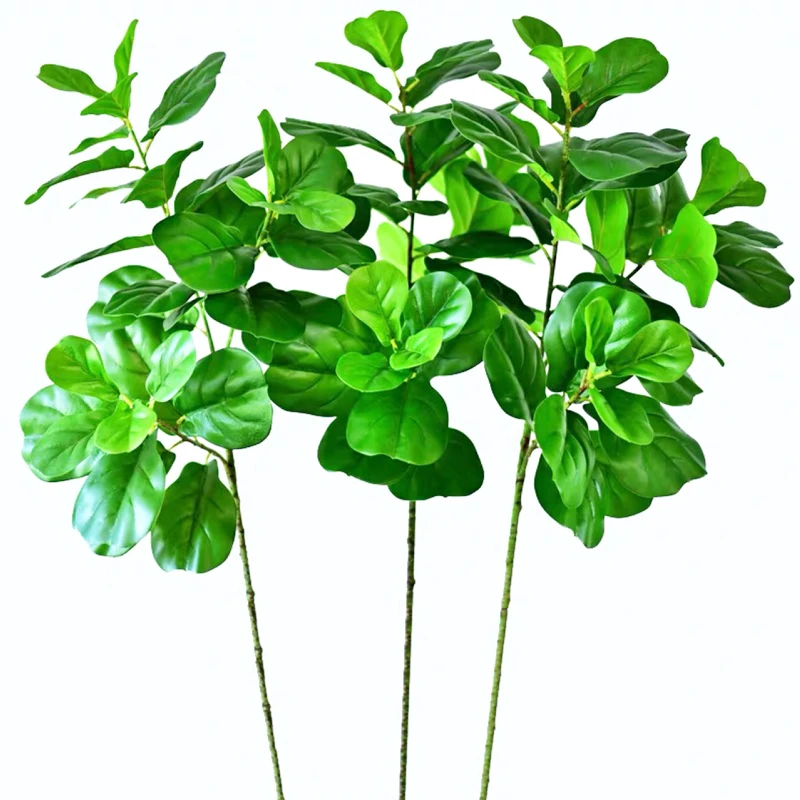 Пластиковая листья баньяна 122 см Большая искусственная ветка дерева тропические