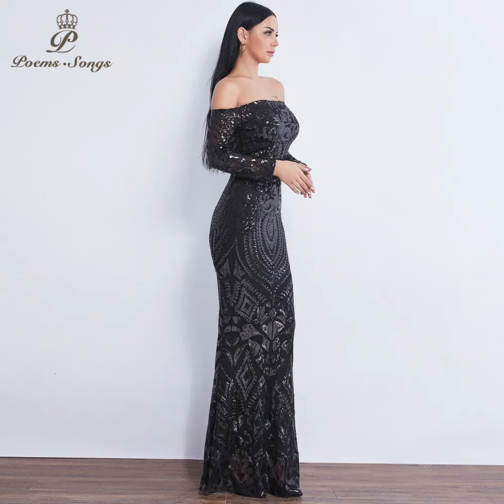 Новинка, вечернее платье с длинным рукавом и блестками, vestido de festa, официальное платье русалки, vestido de noche robe de soiree, платье для выпускного вечера