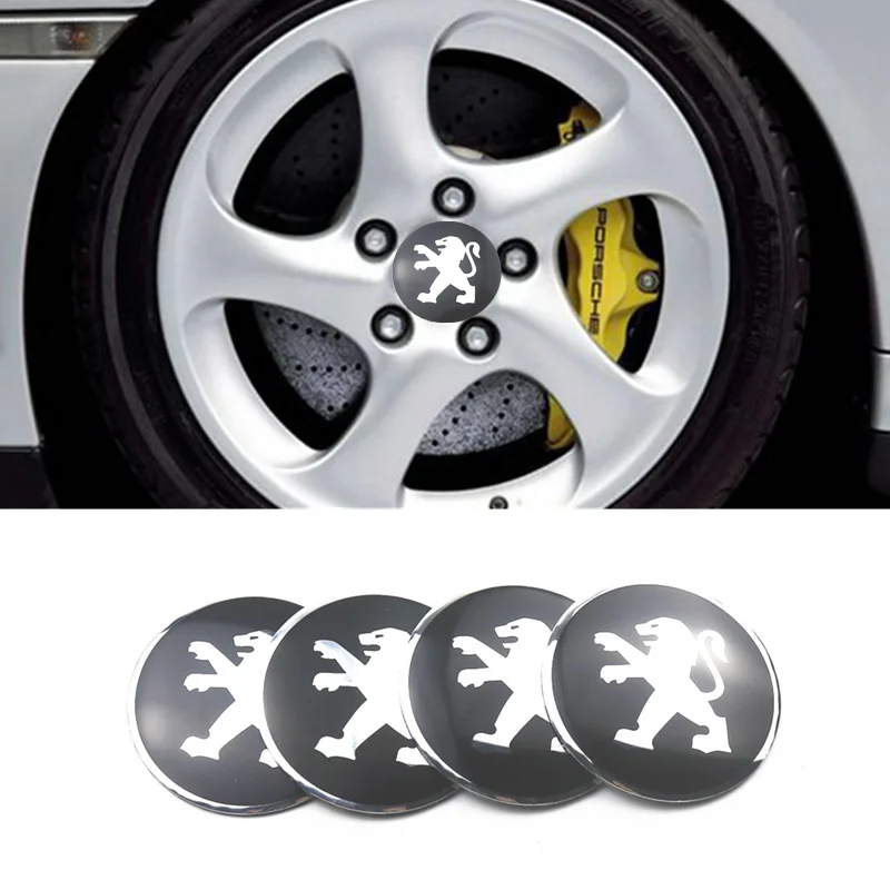 4 шт. автомобильные аксессуары 3D колпачки на ступицу колеса наклейки для Peugeot 107 108