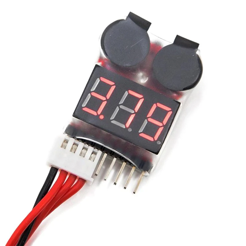 10 шт. тестер низкого напряжения аккумулятора зуммер сигнализации 1-8S Lipo/Li-ion/Fe
