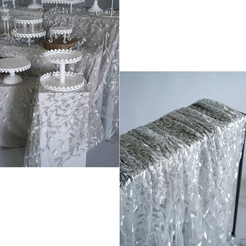 Tobs подставка для торта серебряная ткань стола с вышивкой Фотоштора аксессуары
