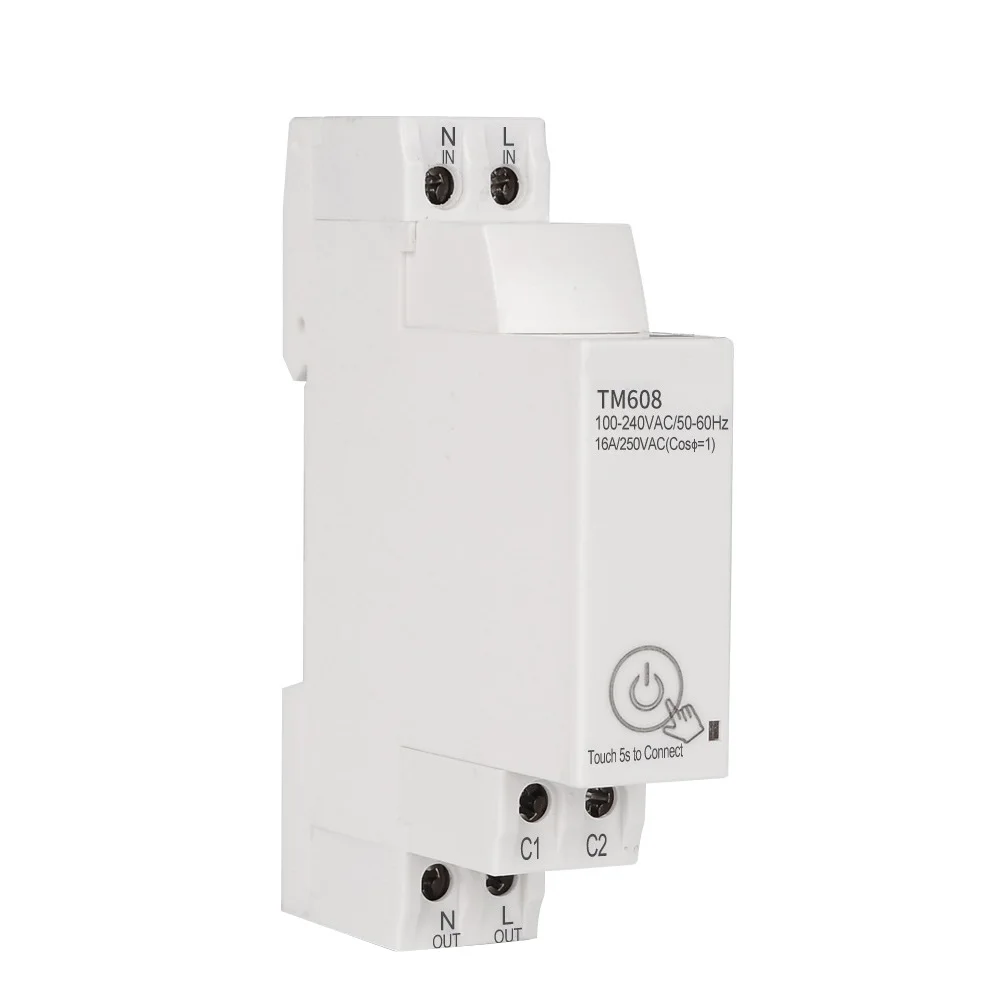 

Timing Switch TM608 WiFi APP Home Smart Multifunctional Power Timer Single-phase Energy Meter Remote Control Staircase Timer
